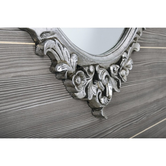 Desna mirror with frame,80x100 cm, Silver Antique