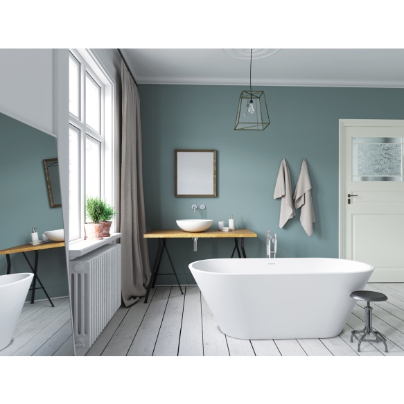 Silkstone bath Deco Nudo, mat white