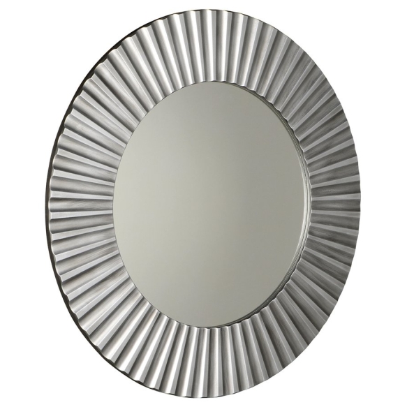 PRIDE mirror with frame, diameter 90cm, Silver