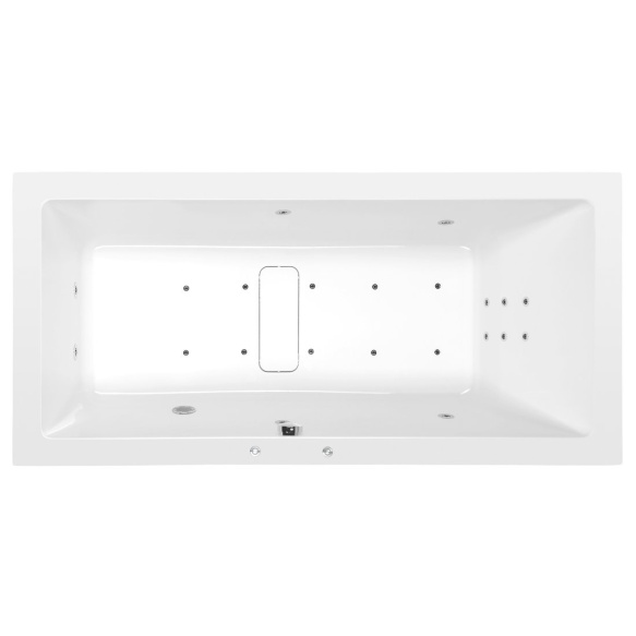 MARLENE HYDRO-AIR hydromassage Bath tub, 170x80x48 cm, white