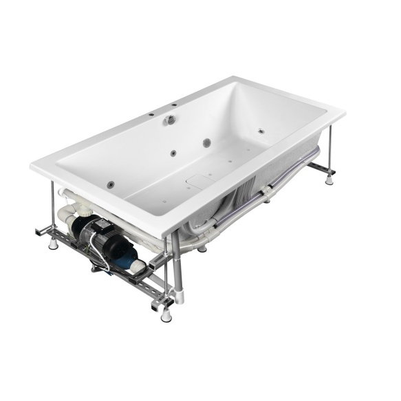 MARLENE HYDRO-AIR hydromassage Bath tub, 170x80x48 cm, white