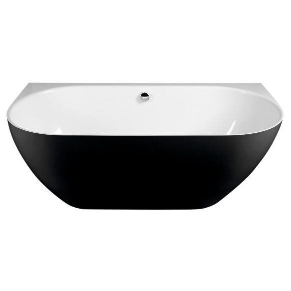 PAGODA Cast Marble Bath 170x85x58cm, Black/White