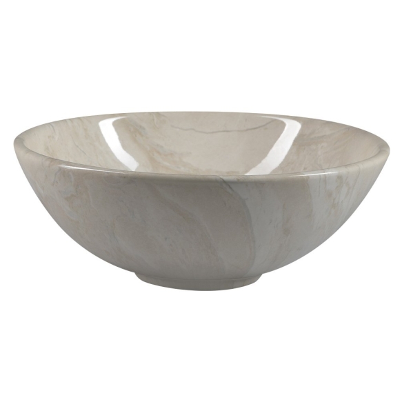 DALMA ceramic washbasin 42x42x16,5 cm, beige, click-clack not included