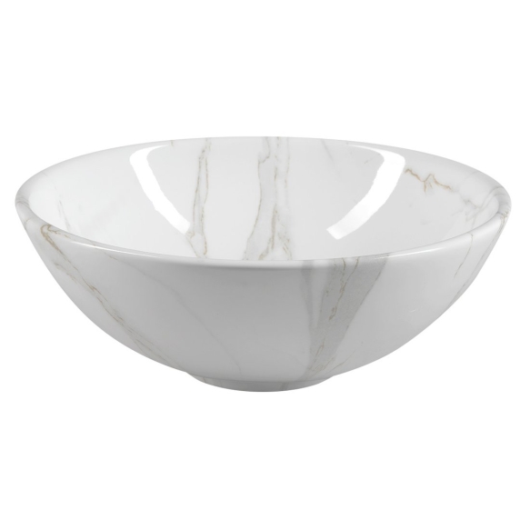 DALMA ceramic washbasin 42x42x16,5 cm, white, click-clack not included