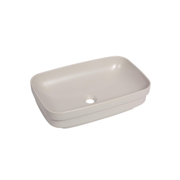 worktop basin Tribeca 60x38 cm, mat gray