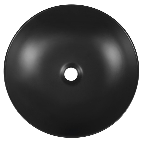 ümar keraamiline valamu Rondane tööpinnale, must,40 cm