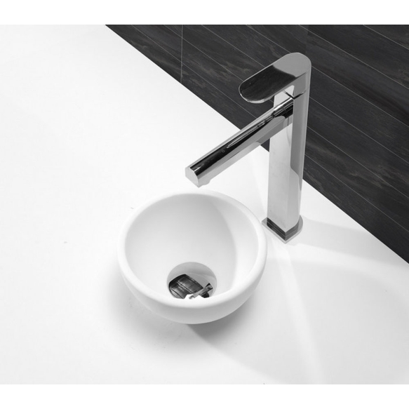 Wiesbaden solid surface sink, mat white