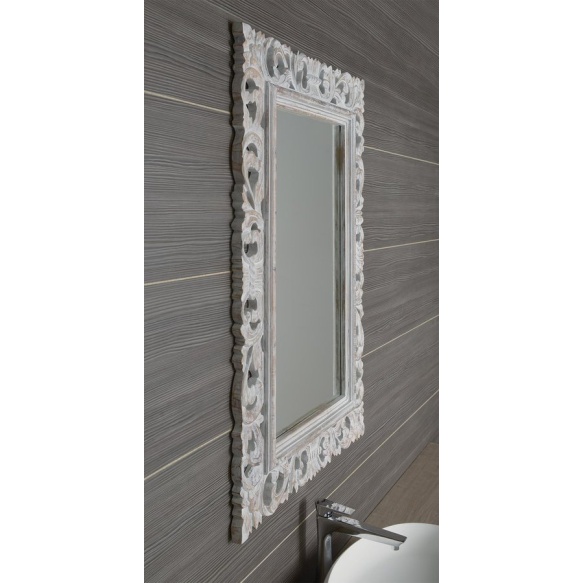 SCOLE mirror, antique white, 70x100 cm