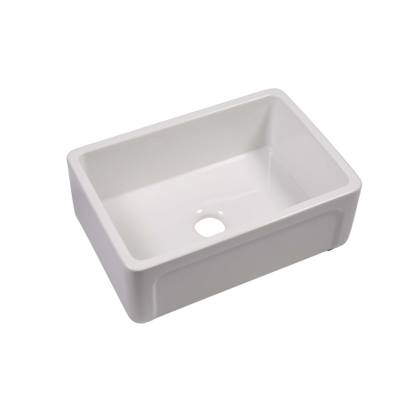 ceramic kitchen sink Yorkshire, 75x47 cm, white, reversible
