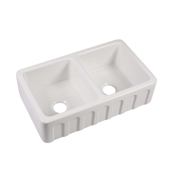 ceramic kitchen sink Surrey, 80x47 cm, white