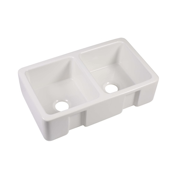 ceramic kitchen sink Surrey, 80x47 cm, white