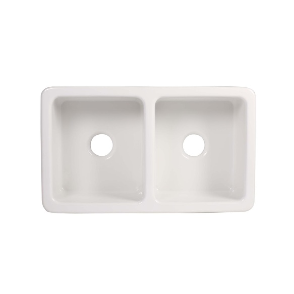 ceramic kitchen sink Surrey, 80x47 cm, white