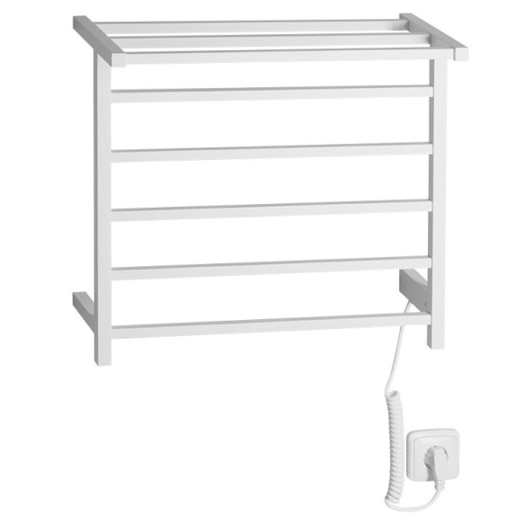 ELZOR Electric Towel Radiator 500x470mm, 50W, mat white