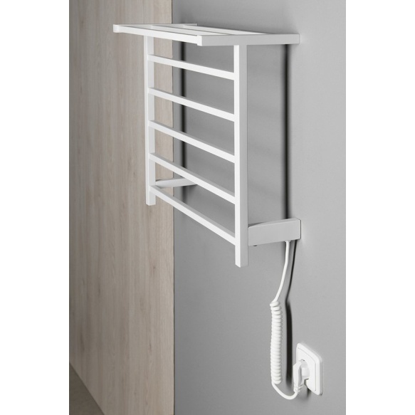 ELZOR Electric Towel Radiator 500x470mm, 50W, mat white