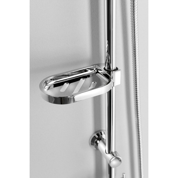 ZARA Shower Combi Set with Mixer Tap Connection, chrome