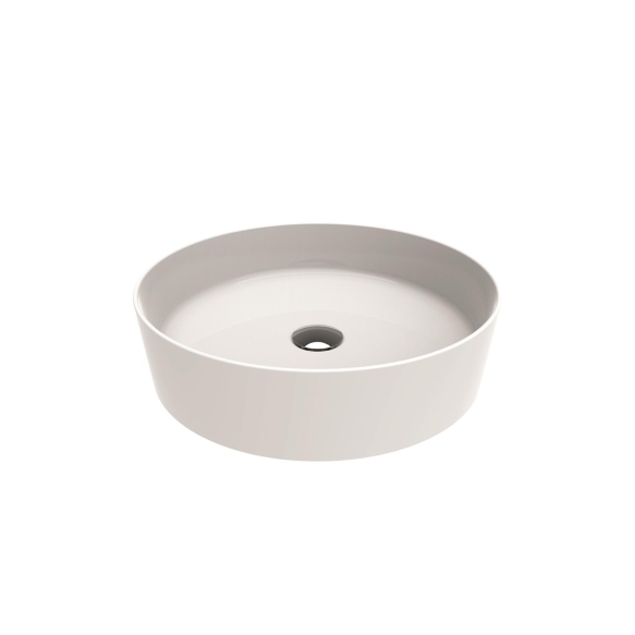 round worktop washbasin Loop 45x45 cm white