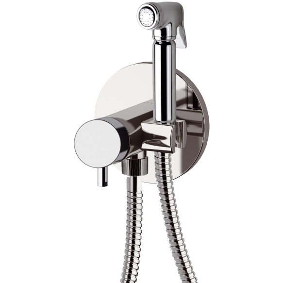 built in bidet mixer Suvi Round, chrome (hot and cold water connection)