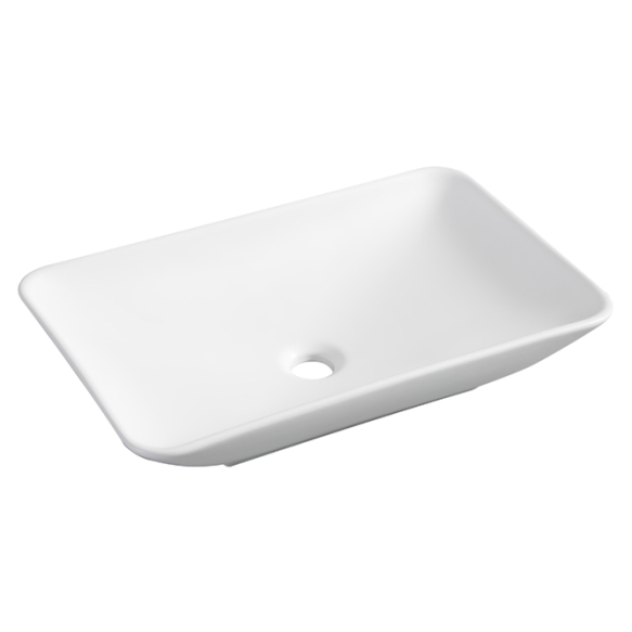 Karé surface-mounted washbasin 580x360x115mm matte-white