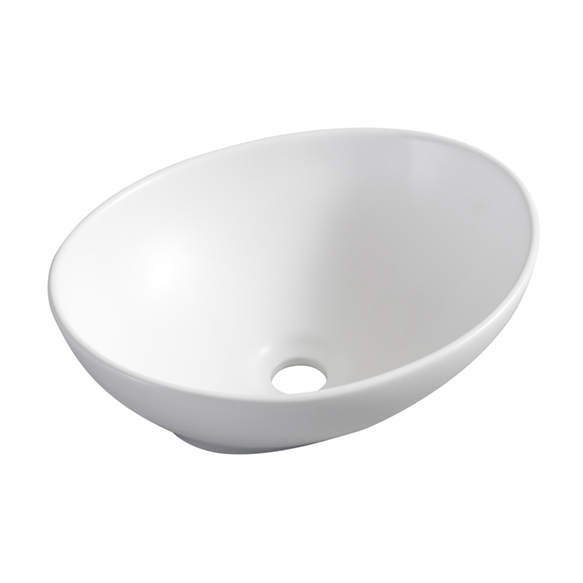 Barco surface-mounted washbasin 400x330x145 matt-white
