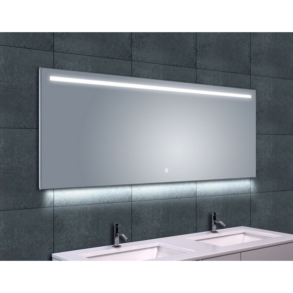 reguleeritava valgusega LED peegel Ambi 1, kondensaadivaba, 1600x600 mm