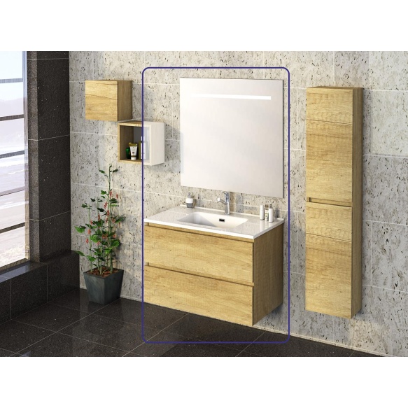 Exellence SEPHIA bathroom furniture 80 cm nature