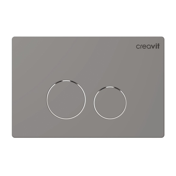 Creavit Terra flush plate, mat chrome