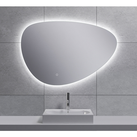 LED peegel Uovo 90x62 cm, dimmerdatav, soojendusega