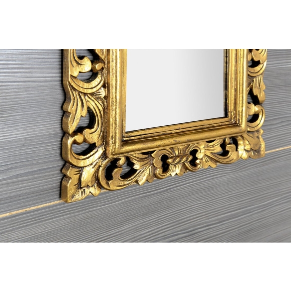 SAMBLUNG mirror wood frame, 40x70cm, Gold