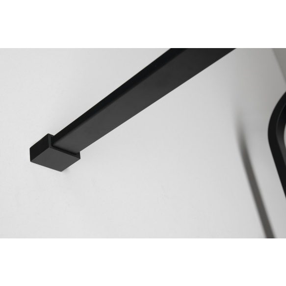 CURE BLACK Shower support bar 1400 mm, black matt