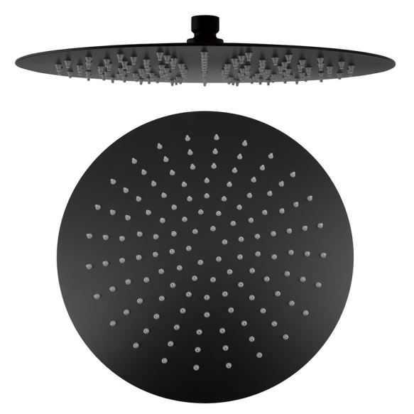 SLIM Shower Head, dia 300mm, black matt