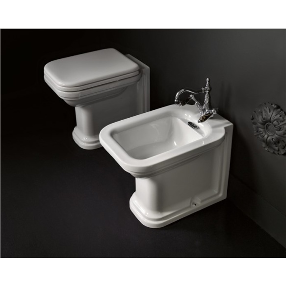 wc pan Waldorf floor mount - to be connected with wc frame