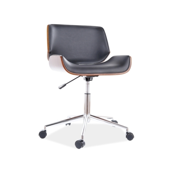 office chair Brent, black PU leather