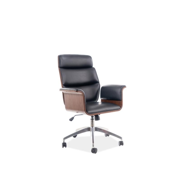 office chair Kent, black PU leather