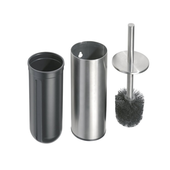 X-STEEL Toilet Brush/Holder, brushed stainless steel (55x390x105 mm)