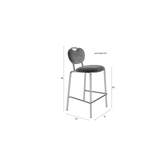 Counter Stool Aspen Grey