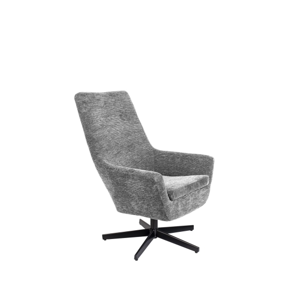 Lounge Chair Bruno Rib Light Grey