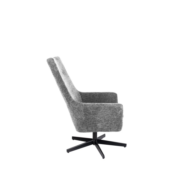 Lounge Chair Bruno Rib Light Grey