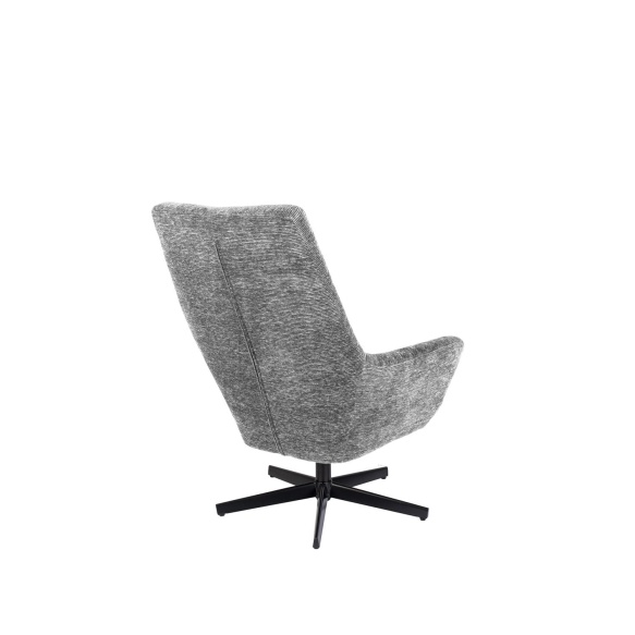 Lounge Chair Bruno Rib Light Grey