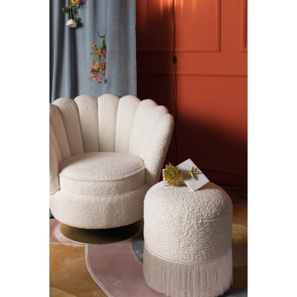 Mother Of All Shells Lounge Chair Teddy Natural