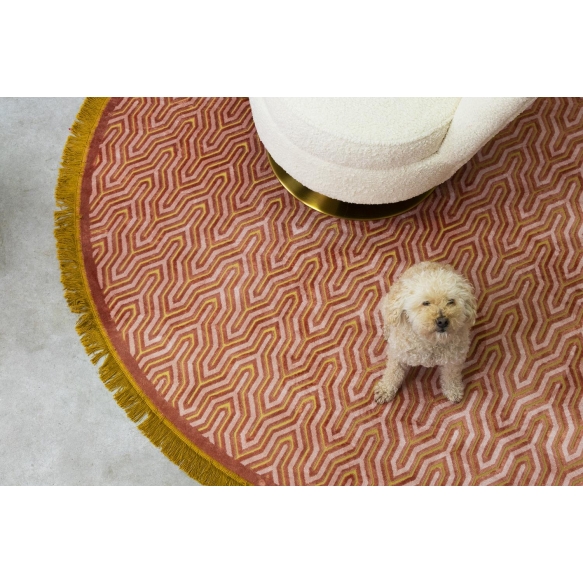 I Feel So Soft Carpet Round 200 Pink