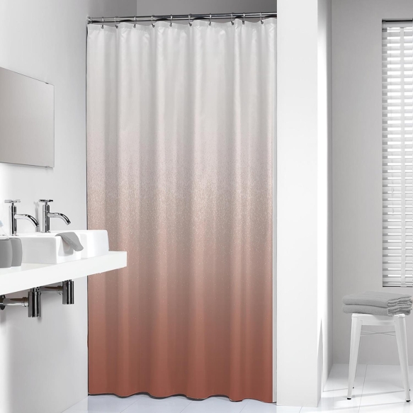 Shower curtain textile 180x200 cm Blend, Dark Pink