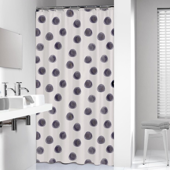 Shower curtain PEVA 180x200 cm Mood, Blue