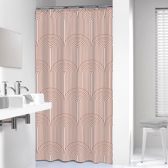 Shower curtain PEVA 180x200 cm Brave, Dark Pink