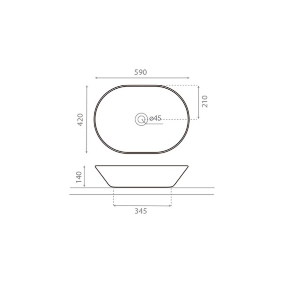keraamiline valamu New Toulouse, plaatina