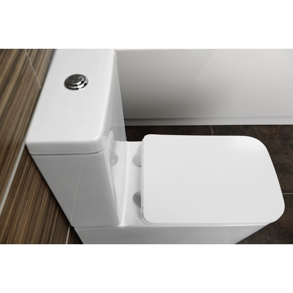 rimless wc set Porta, universal trap, dual flush, soft close seat included (parts: 1,2)