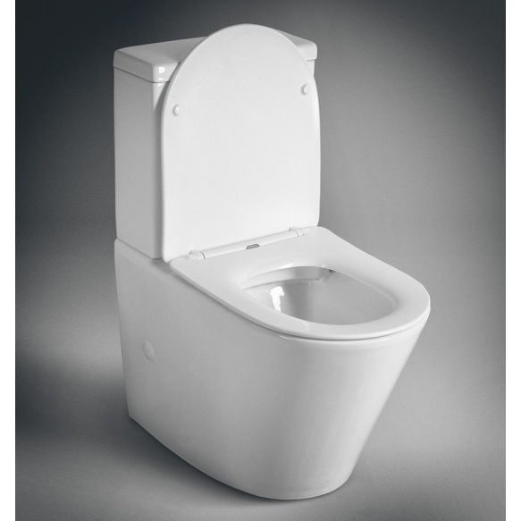 rimless wc set Pako, universal trap, dual flush, without seat (parts: 1,2)
