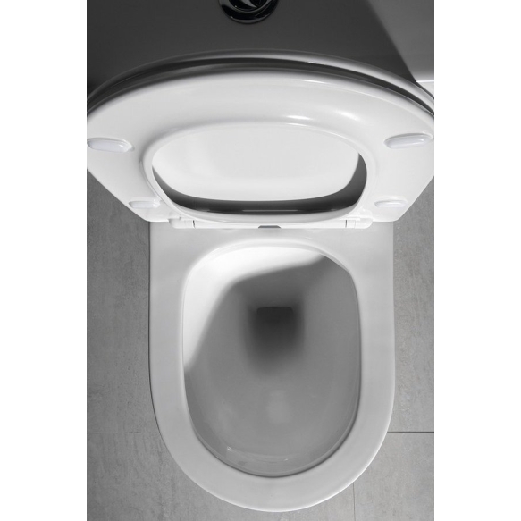 rimless wc kompakt Pako, universaalne trapp, 2-süsteemne, ilma istmeta