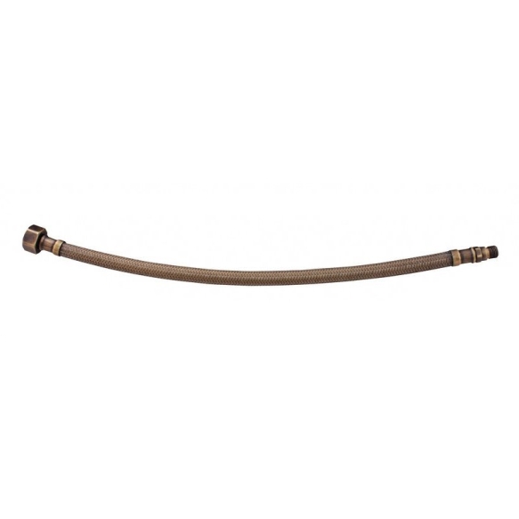 Flexible Stainless Steel Hose 3/8'xM10, (L) 35 cm, bronze