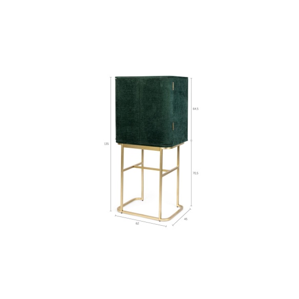 Ava Morgana Cabinet Velvet Green