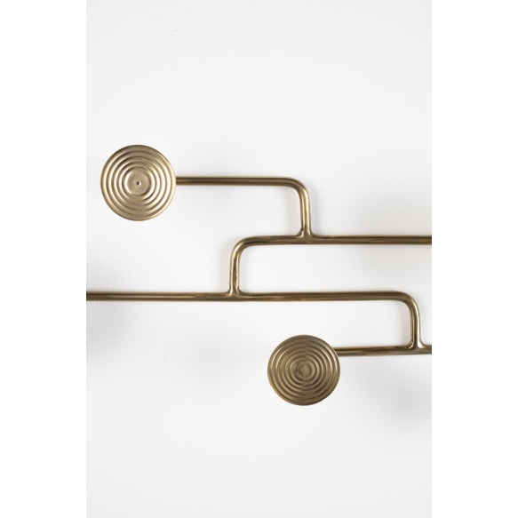 Wall Coat Rack Hypnotising Brass